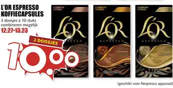 MCD Supermarkt L'or espresso koffiecapsules aanbieding