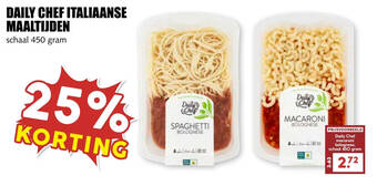 MCD Supermarkt Daily chef italiaanse maaltijden aanbieding