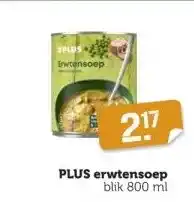 Coop Plus erwtensoep aanbieding