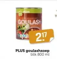 Coop Plus goulashsoep aanbieding