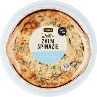 Jumbo Jumbo quiche zalm spinazie 300g aanbieding