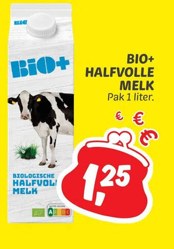 Dekamarkt Bio+ halfvolle melk aanbieding