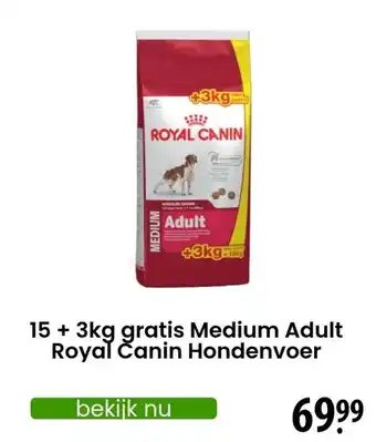 Zooplus Medium Adult Royal Canin Hondenvoer aanbieding