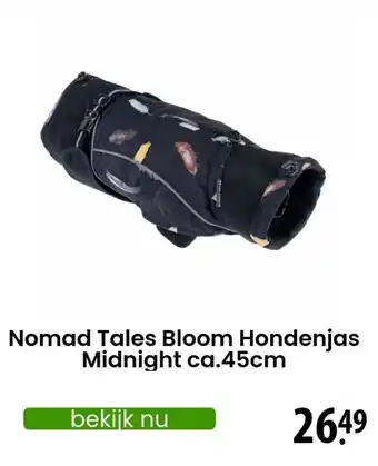 Zooplus Nomad Tales Bloom Hondenjas Midnight ca.45cm aanbieding