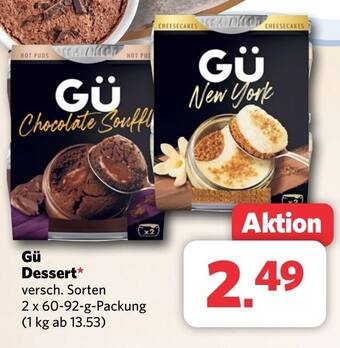 Combi Markt Gü Dessert aanbieding