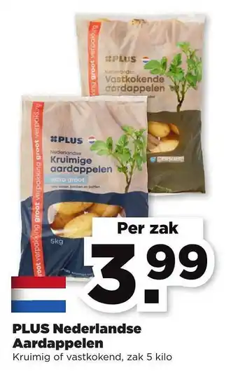 PLUS Plus Nederlandse Aardappelen Kruimig Of Vastkokent 5 kilo aanbieding