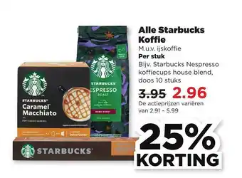 PLUS Alle Starbucks Koffie aanbieding