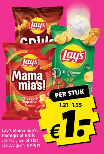 Boni Lay's Mama mia's, Pomtips of Grills aanbieding