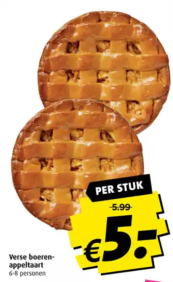 Boni Verse boerenappeltaart aanbieding