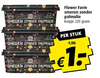 Boni Flower Farm smeren zonder palmolie aanbieding