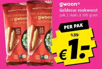 Boni Gwoon Gelderse rookworst aanbieding