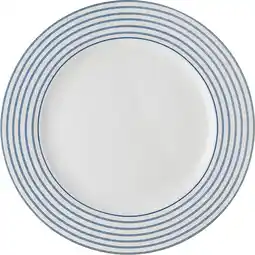 Intratuin Laura ashley bord candy stripe blauw d 26 h 1,9 cm aanbieding