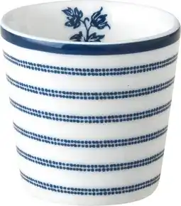 Intratuin Laura ashley eierdop candy stripe blauw d 5,1 h 4,9 cm aanbieding