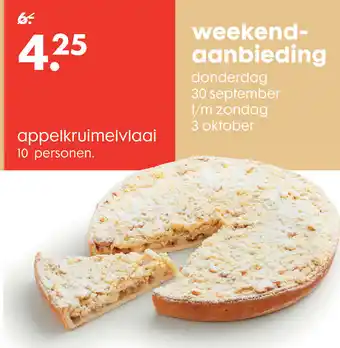 HEMA Appelkruimelvlaai aanbieding