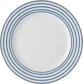 Intratuin Laura ashley gebaksbord candy stripe blauw d 18 h 1,7 cm aanbieding