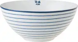 Intratuin Laura ashley schaal candy stripe blauw d 16 h 8 cm aanbieding