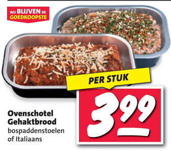 Nettorama Ovenschotel gehaktbrood aanbieding