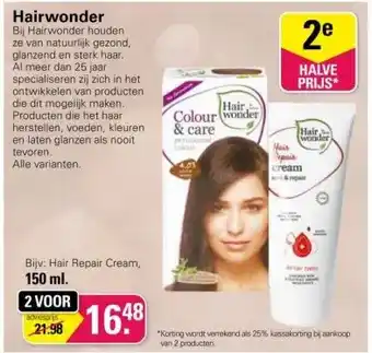 De Online Drogist Hairwonder aanbieding