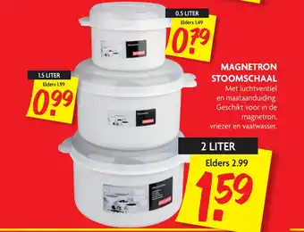 Dekamarkt MAGNETRON STOOMSCHAAL aanbieding