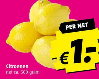 Boni Citroenen aanbieding