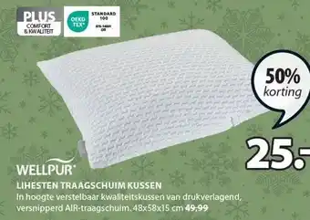 Jysk Lihesten traagschuim kussen aanbieding