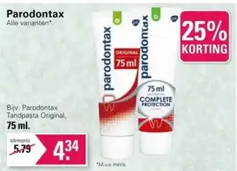 De Online Drogist Parodontax alle varianten aanbieding