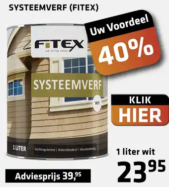 De voordeelmarkt SYSTEEMVERF (FITEX) aanbieding