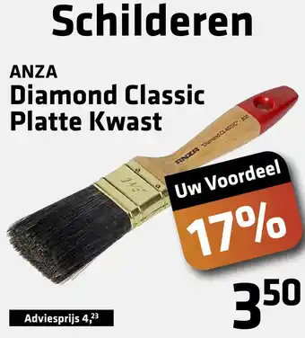 De voordeelmarkt Schilderen ANZA Diamond Classic Platte Kwast CLASSIC 800 aanbieding