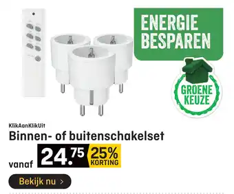 Hubo KlikAanKlikUit Binnen- of buitenschakelset aanbieding