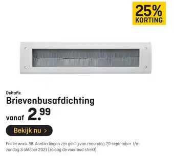 Hubo Deltafix Brievenbusafdichting aanbieding