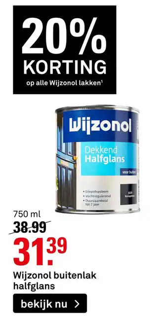 Karwei Wijzonol buitenlak halfglans aanbieding