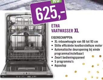 Keukendepot Etna vaatwasser xl aanbieding