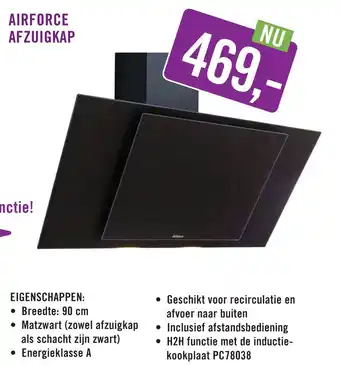 Keukendepot Airforce afzuigkap aanbieding