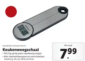 Lidl Keukenweegschaal aanbieding