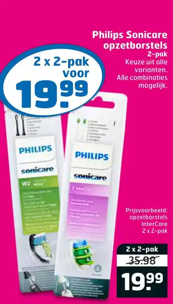 Trekpleister Philips Sonicare opzetborstels 2-pak aanbieding