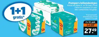 Trekpleister Pampers billendoekjes aanbieding