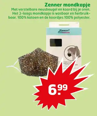 Trekpleister Zenner mondkapje aanbieding