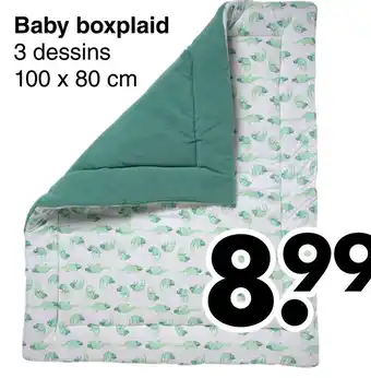 Wibra Baby boxplaid aanbieding