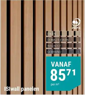 Pontmeyer ISIwall panelen aanbieding
