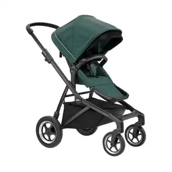 Babypark Thule sleek kinderwagen mallard green on black aanbieding