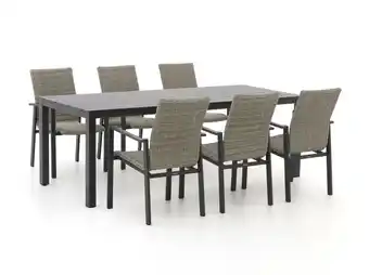 Kees Smit Manifesto villongo/menzano 220cm dining tuinset 7-delig stapelbaar aanbieding