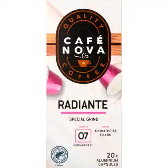 Dekamarkt Cafe nova koffiecups espresso radiante aanbieding