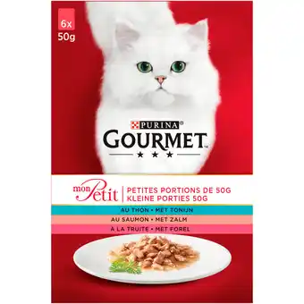 Dekamarkt Gourmet mon petit tonijn-zalm-forel 6 stuks aanbieding