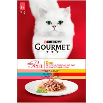 Dekamarkt Gourmet mon petit duo vlees en vis 6 stuks aanbieding