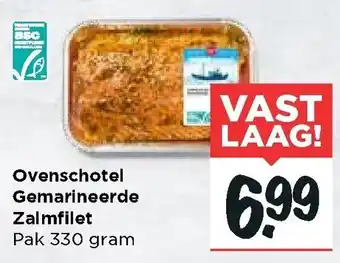 Vomar Voordeelmarkt Ovenschotel Gemarineerde Zalmfilet 330g aanbieding