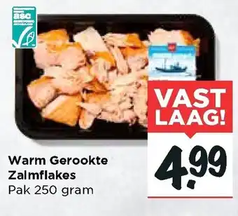 Vomar Voordeelmarkt Warm Gerookte Zalmflakes 250g aanbieding