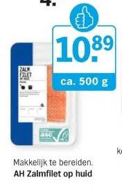 Albert Heijn Makkelijk te bereiden. ah zalmfilet op huid aanbieding