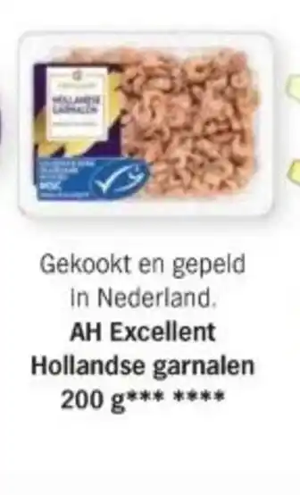 Albert Heijn AH Excellent Hollandse garnalen 200 g aanbieding