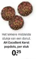 Albert Heijn AH Excellent Kerst popdots, per stuk aanbieding
