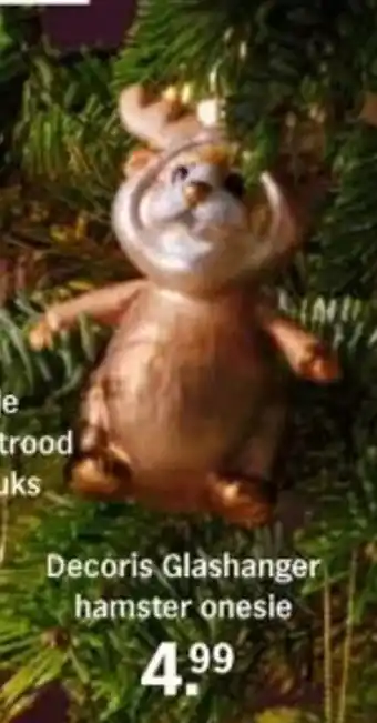 Albert Heijn Decoris Glashanger hamster onesie aanbieding